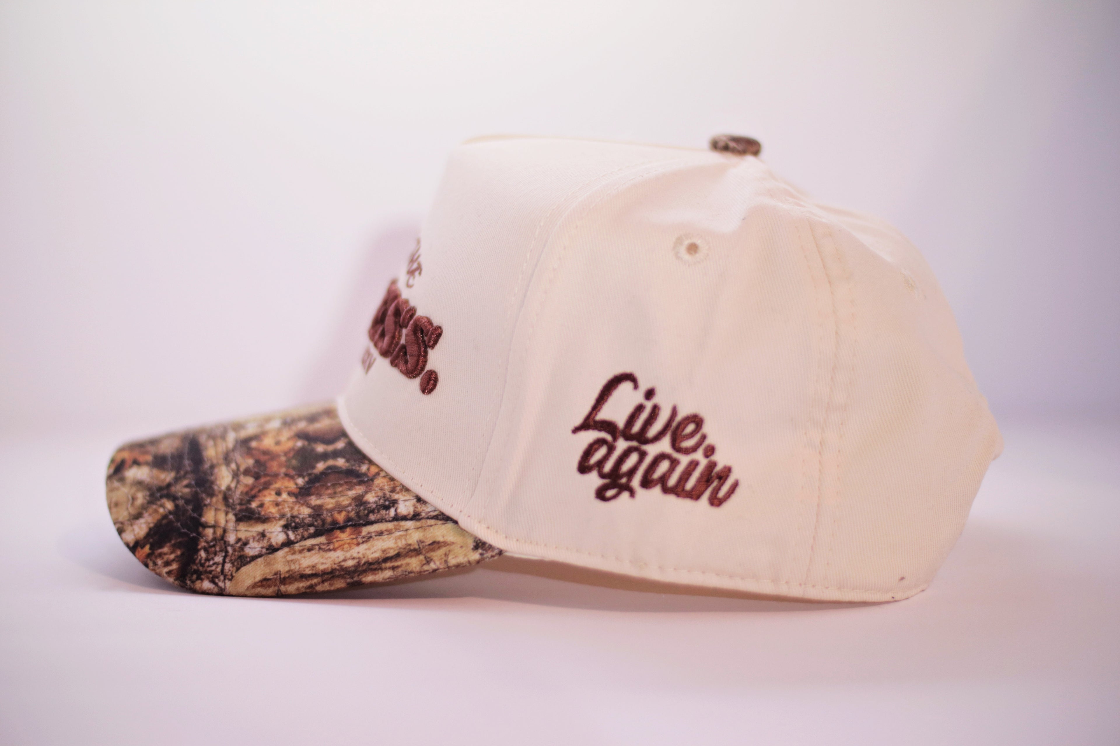 3D Embroidered Cap TRUST THE PROCESS Natural Camo - Live Again