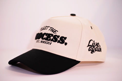 3D Embroidered Cap TRUST THE PROCESS Natural - Live Again
